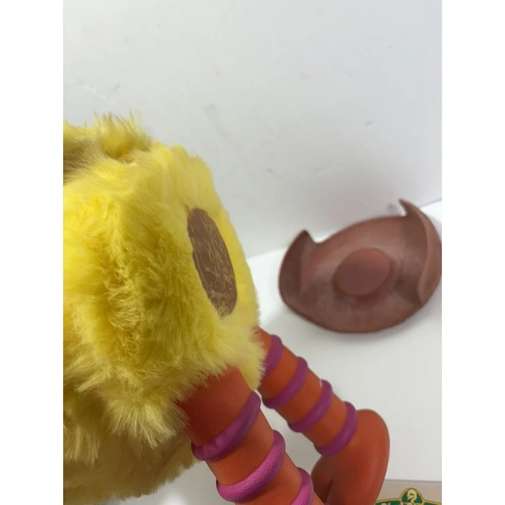 Vtg Sesame Street Big Bird 1986 Ideal Talking Toy + Book For Repair Parts AS IS